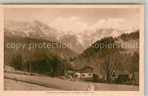 AK / Ansichtskarte Graseck Dreitorspitze Kat. Garmisch Partenkirchen