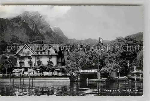 AK / Ansichtskarte Hergiswil NW Hotel Pilatus Kat. Hergiswil NW