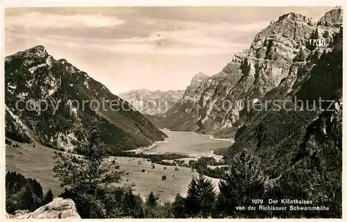 AK / Ansichtskarte Kloentalersee Blick von der Richtsauer Schwammhoehe Kat. Kloental