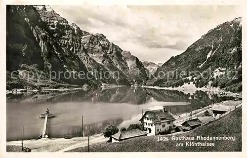 AK / Ansichtskarte Kloentalersee Gasthaus Rhodannenberg Kat. Kloental