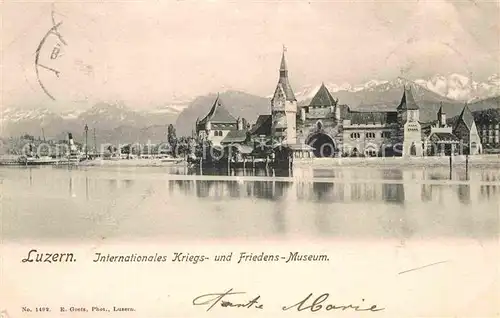 AK / Ansichtskarte Luzern LU Internationales Kriegs und Friedens Museum Kat. Luzern