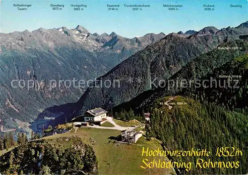 AK / Ansichtskarte Hochwurzenhuette Berghaus Schladminger Tauern Alpenpanorama Kat. Rohrmoos Untertal