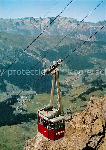 AK / Ansichtskarte Seilbahn Parpaner Rothorn Lenzerheide Valbella Churwalden Ringelspitze  Kat. Bahnen