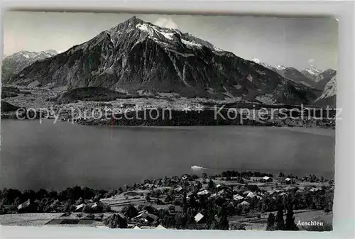 AK / Ansichtskarte Aeschlen Gunten Thunersee Niesen Kat. Aeschlen Gunten