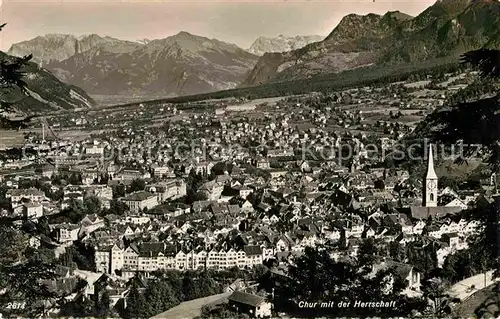 AK / Ansichtskarte Chur GR mit der Herrschaft Kat. Chur