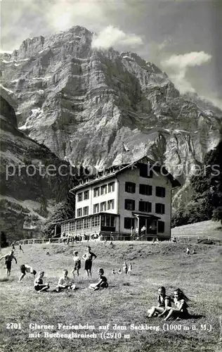 AK / Ansichtskarte Glarus GL Glarner Ferienheim auf dem Sackberg mit Ruchenglaernisch Kat. Glarus