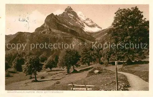 AK / Ansichtskarte Braunwald GL Partie beim Huettenberg Kat. Braunwald