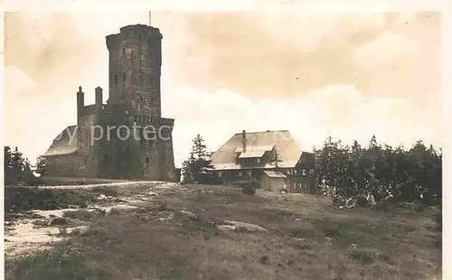 AK / Ansichtskarte Hornisgrinde Aussichtsturm und Rasthaus Kat. Sasbach