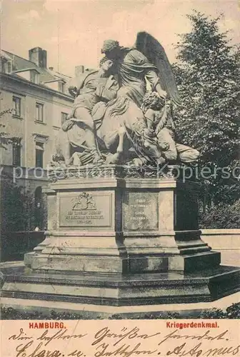 AK / Ansichtskarte Hamburg Kriegerdenkmal Kat. Hamburg