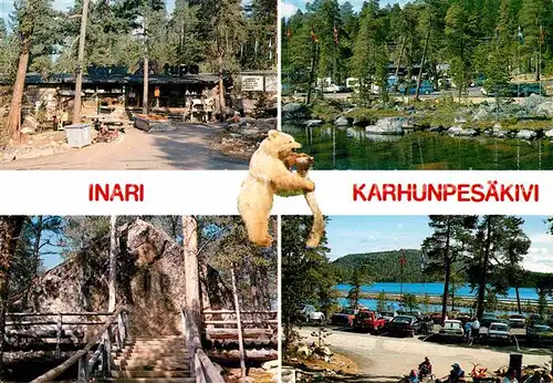 AK / Ansichtskarte Inari Karhunpesaekivi Baerenhoehlenstein Kat. Finnland