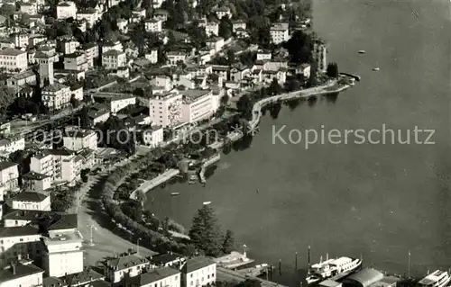 AK / Ansichtskarte Locarno Lago Maggiore Veduta aerea