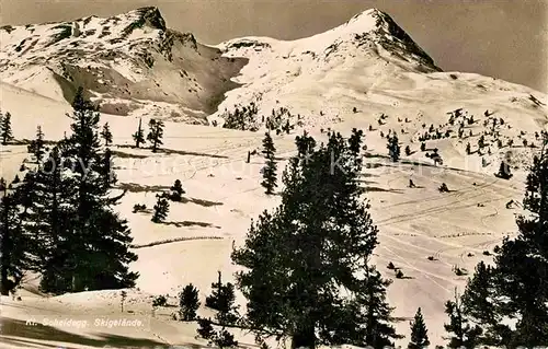 AK / Ansichtskarte Kleine Scheidegg Wengen Skigelaende Berner Alpen Kat. Scheidegg Kleine