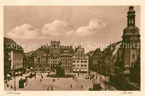 AK / Ansichtskarte Leipzig Markt Kat. Leipzig