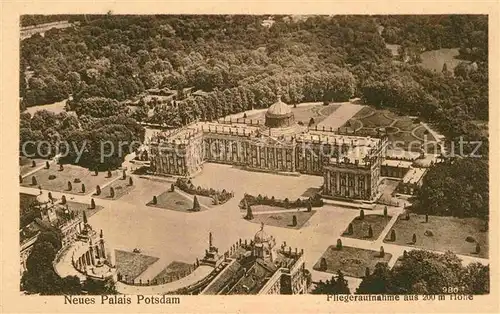 AK / Ansichtskarte Potsdam Neues Palais Fliegeraufnahme Kat. Potsdam