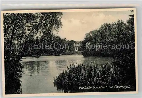 AK / Ansichtskarte Bad Elster Gondelteich Floratempel Kat. Bad Elster