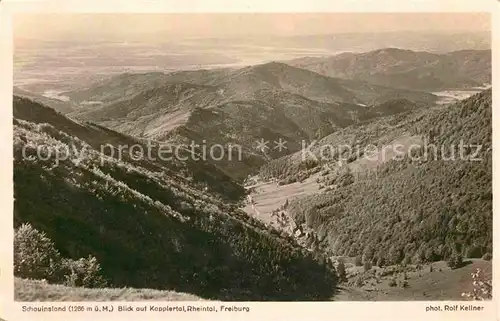 AK / Ansichtskarte Foto Kellner Rolf Nr. 6701 Schauinsland Kapplertal Rheintal Freiburg  Kat. Fotografie