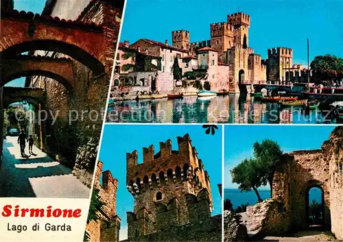 AK / Ansichtskarte Sirmione Castello Teilansichten Schloss