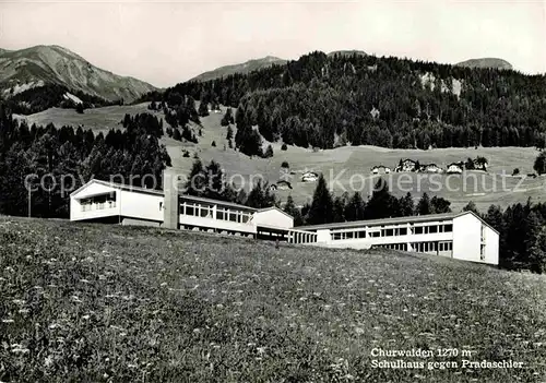 AK / Ansichtskarte Churwalden Schulhaus Pradaschier Kat. Churwalden