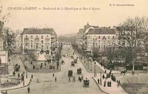 AK / Ansichtskarte Chalon sur Saone Boulevard de la Republique Kat. Chalon sur Saone