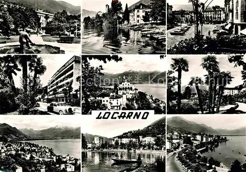 AK / Ansichtskarte Locarno Lago Maggiore Teilansichten Alpenpanorama