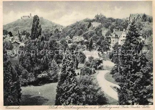 AK / Ansichtskarte Eisenach Thueringen Karthausgarten Wartburg Fritz Reuter Villa Kat. Eisenach