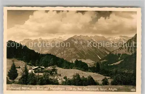 AK / Ansichtskarte Schwand Oberstdorf Panorama  Kat. Oberstdorf