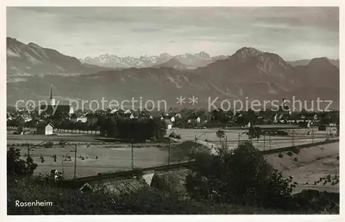 AK / Ansichtskarte Rosenheim Bayern Panorama Kat. Rosenheim