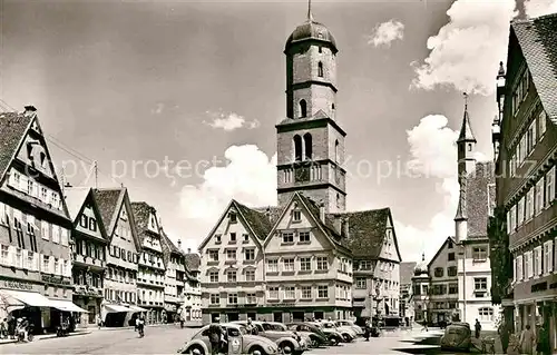 AK / Ansichtskarte Biberach Riss Marktplatz Kat. Biberach an der Riss