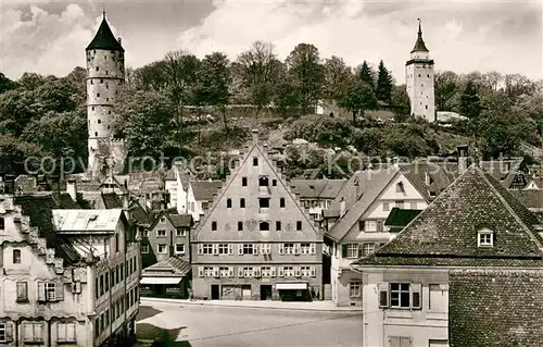 AK / Ansichtskarte Biberach Riss Kapellenplatz Weisser Turm Gigelturm Kat. Biberach an der Riss