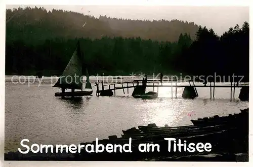 AK / Ansichtskarte Titisee Sommerabend Kat. Titisee Neustadt