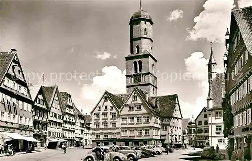 AK / Ansichtskarte Biberach Riss Marktplatz Kat. Biberach an der Riss