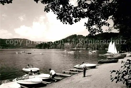 AK / Ansichtskarte Titisee Bootsanlegestelle Kat. Titisee Neustadt