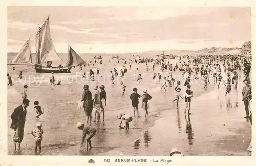 AK / Ansichtskarte Berck Plage La Plage