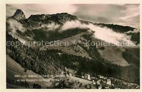 AK / Ansichtskarte Les Avants La Dent de Jaman et les Rochers de Naye Kat. Les Avants