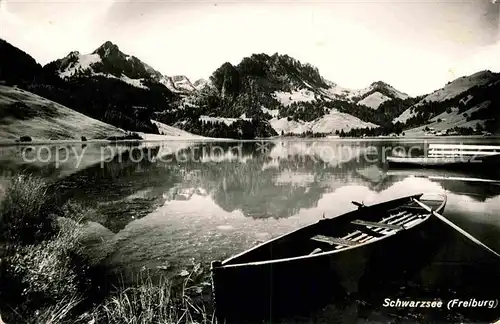 AK / Ansichtskarte Schwarzsee Sense Panorama Kat. Schwarzsee