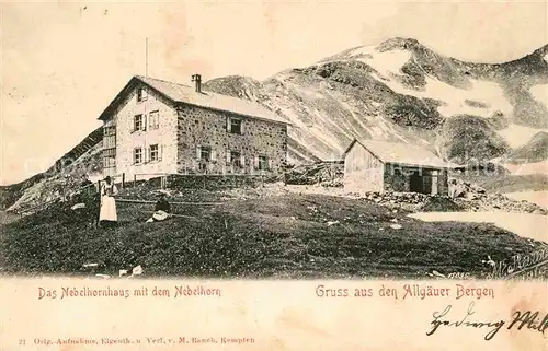 AK / Ansichtskarte Nebelhornhaus Nebelhorn Kat. Oberstdorf