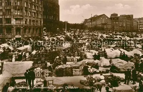 AK / Ansichtskarte Hamburg Gemuesemarkt Deichtor Kat. Hamburg