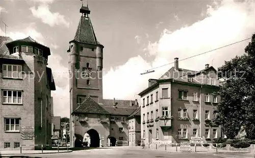 AK / Ansichtskarte Biberach Riss Ulmer Tor Bismarckdenkmal Kat. Biberach an der Riss