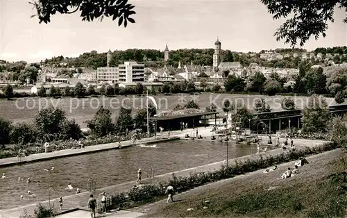 AK / Ansichtskarte Biberach Riss Freibad Kat. Biberach an der Riss