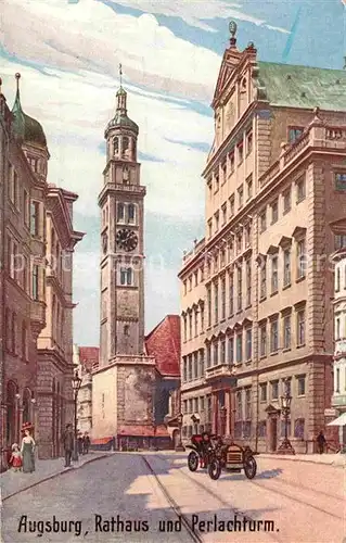 AK / Ansichtskarte Verlag WIRO Wiedemann Nr. 2145 A Augsburg Rathaus Perlachturm  Kat. Verlage