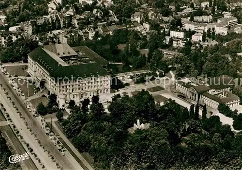 AK / Ansichtskarte Aachen Kurhotel Quellenhof Neues Kurhaus Fliegeraufnahme Kat. Aachen