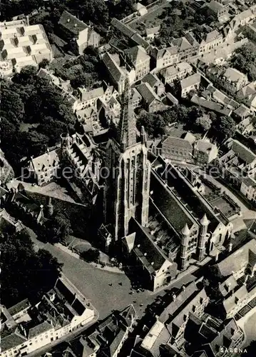 AK / Ansichtskarte Brugge OL Vrouwkerk Fliegeraufnahme Kat. 