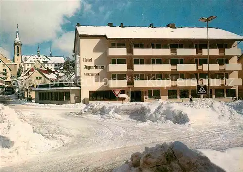 AK / Ansichtskarte Neustadt Schwarzwald Hotel Jaegerhaus Metzgerei Winter