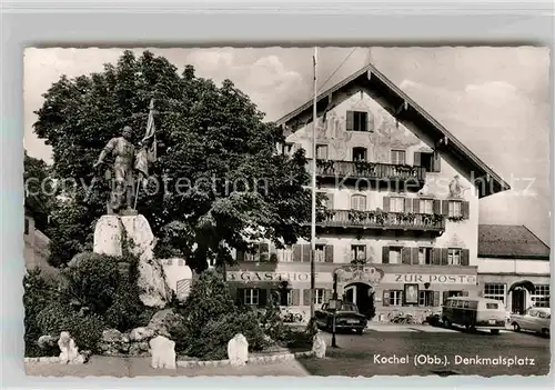 AK / Ansichtskarte Kochel See Denkmalsplatz Kat. Kochel a.See