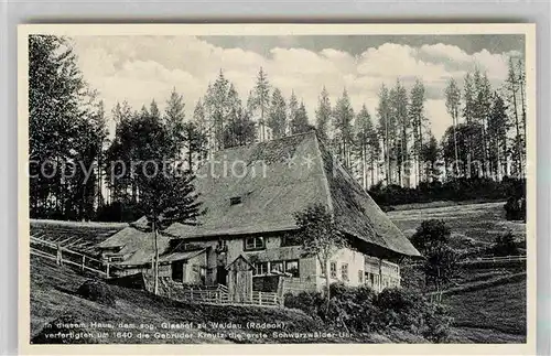 AK / Ansichtskarte Titisee Neustadt Glashof Waidau Kat. Titisee Neustadt