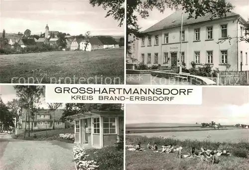 AK / Ansichtskarte Grosshartmannsdorf Badestelle Ortspartien Kat. Grosshartmannsdorf