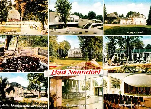 AK / Ansichtskarte Bad Nenndorf Esplanade Kurhaus Haus Kassel Wandelhalle Schloesschen  Kat. Bad Nenndorf