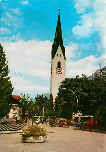 AK / Ansichtskarte Oberstdorf Kirchenpartie Kat. Oberstdorf