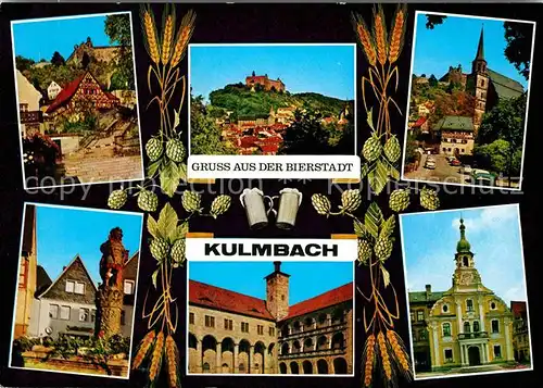 AK / Ansichtskarte Kulmbach Bierstadt Kirchen Burg Kat. Kulmbach