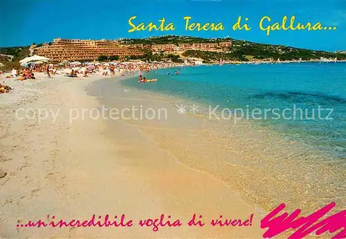 AK / Ansichtskarte Santa Teresa Gallura La Marmorata spiaggia Hotels Strand